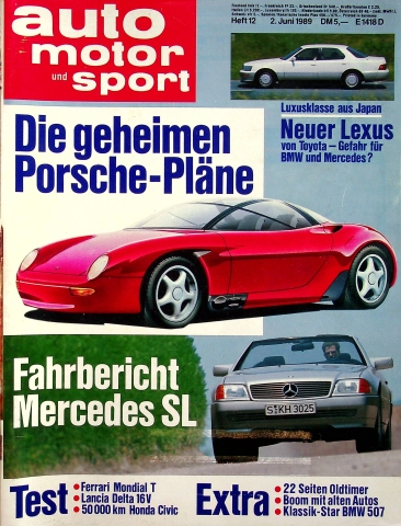 Deckblatt Auto Motor und Sport (12/1989)